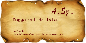 Angyalosi Szilvia névjegykártya